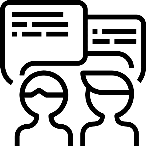 Negotiation conversation meeting communication icon Negotiation conversation meeting communication icon