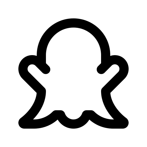 Snapchat logo snapchat outline logotype icon Snapchat logo snapchat outline logotype icon
