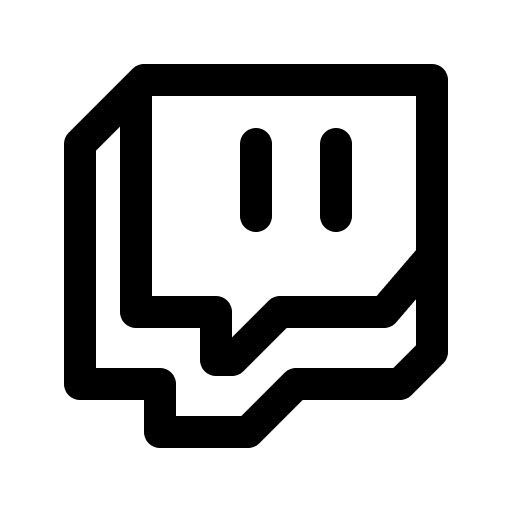 Twitch logo social media social network icon Twitch logo social media social network icon