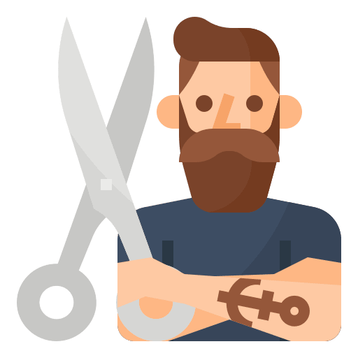 Barber professions and jobs job avatar icon
