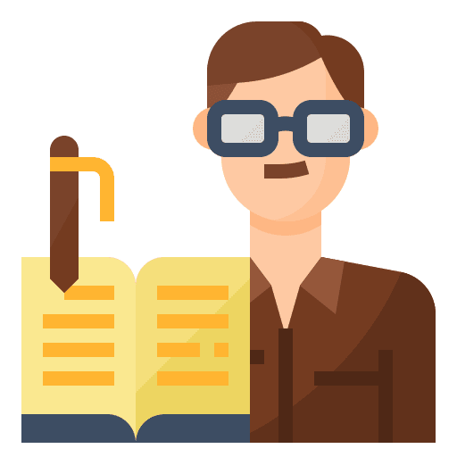 Editor professions and jobs people author icon