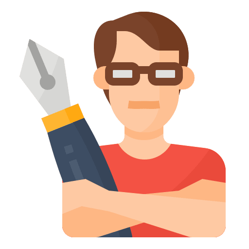 Writer profession professions and jobs man icon