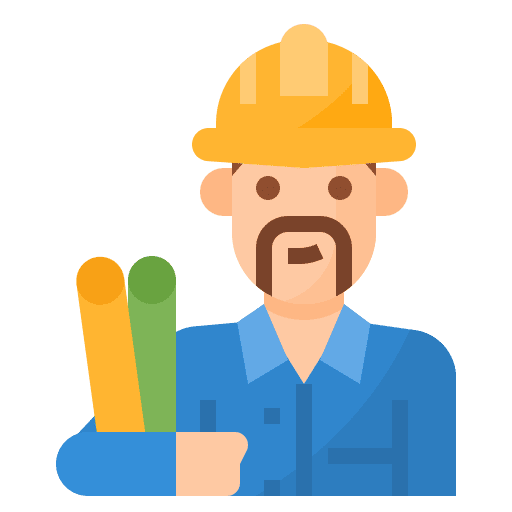 Architect man avatar profession icon Architect man avatar profession icon