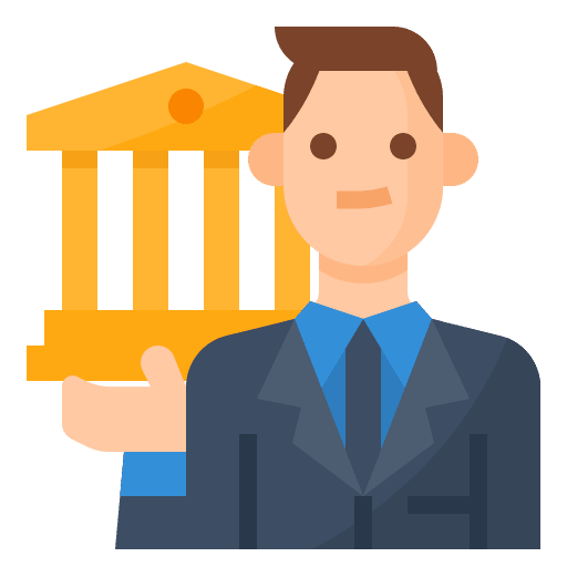 Banker avatar man profession icon Banker avatar man profession icon