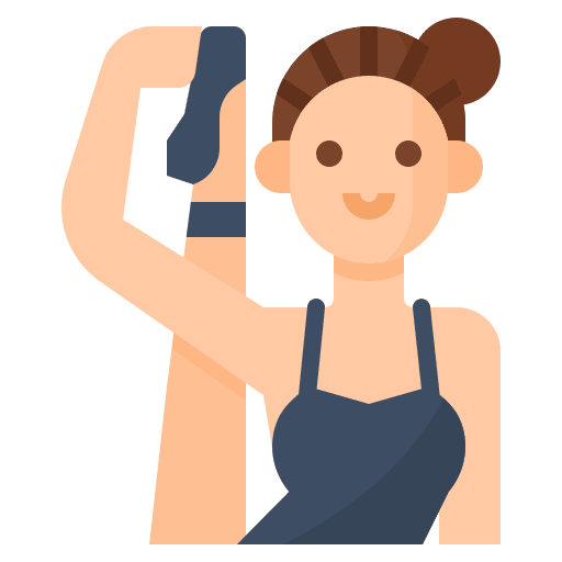 Dancer woman profession job icon Dancer woman profession job icon