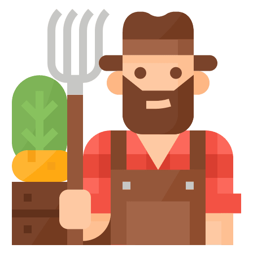Farmer occupation people man icon Farmer occupation people man icon