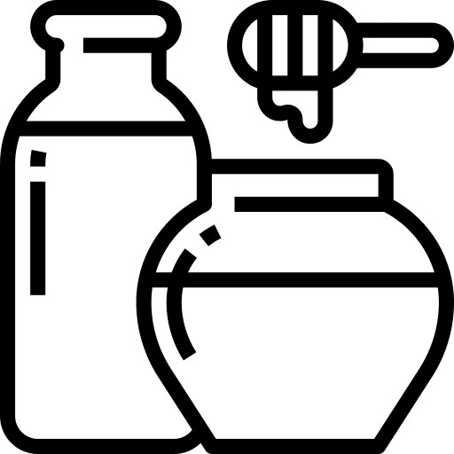 Honey sweet milk organic icon