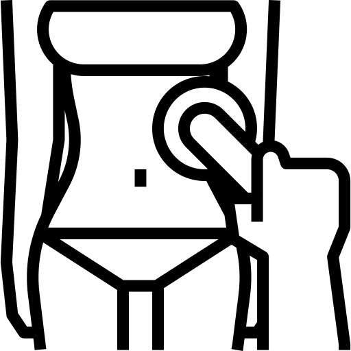 Infrared woman people heat icon