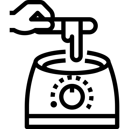 Wax wellness wax beauty icon