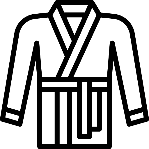 Bathrobe fashion clothing relax icon Bathrobe fashion clothing relax icon