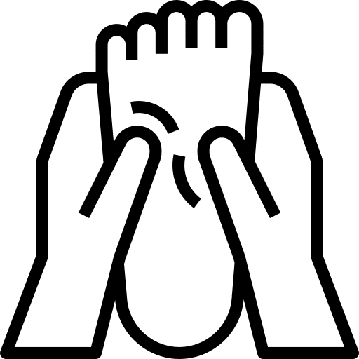 Massage beauty pedicure hands and gestures icon Massage beauty pedicure hands and gestures icon