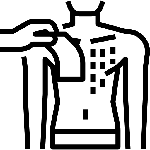 Wax chest depilation beauty treatment icon Wax chest depilation beauty treatment icon