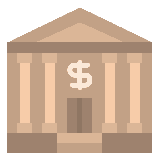 Bank buildings banking banks icon