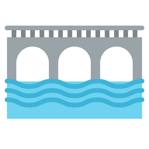 Bridge landscape bridge canal icon Bridge landscape bridge canal icon