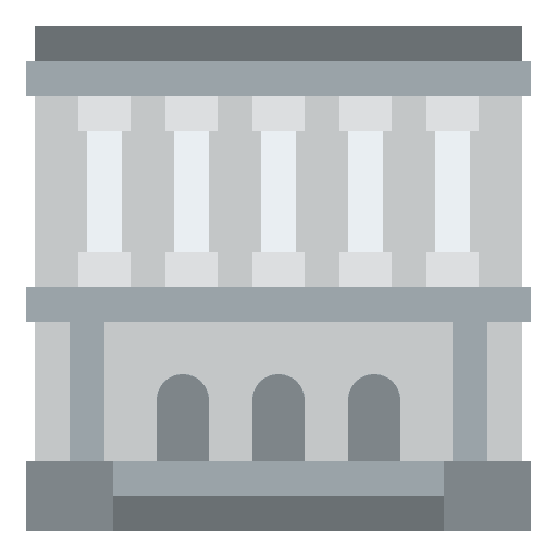 Museum architecture and city architectonic bank icon Museum architecture and city architectonic bank icon