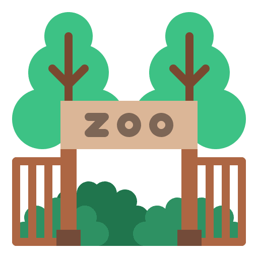 Zoo wild life biology animals icon