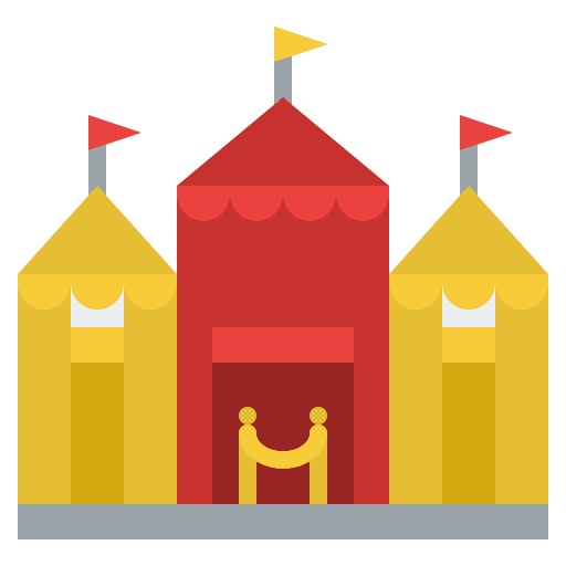 Amusement park entertainment building buildings icon Amusement park entertainment building buildings icon