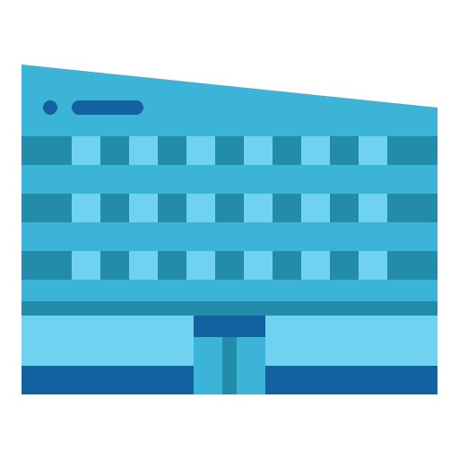 Company building branch architecture icon Company building branch architecture icon