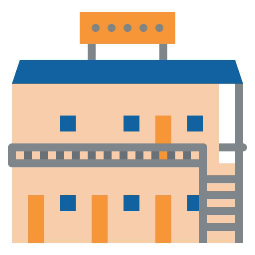 Motel hostel signaling travel icon Motel hostel signaling travel icon