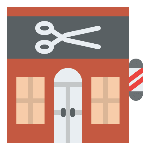 Barber shop signaling beauty grooming icon Barber shop signaling beauty grooming icon