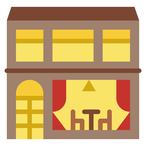 Restaurant store buildings business icon Restaurant store buildings business icon