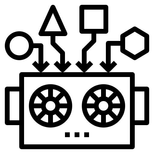 Deep learning robotics deep learning shapes icon Deep learning robotics deep learning shapes icon