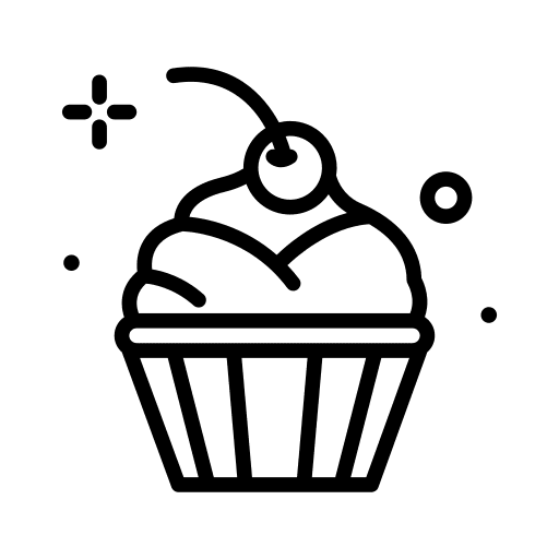 Cupcake cookie cupcake cake icon