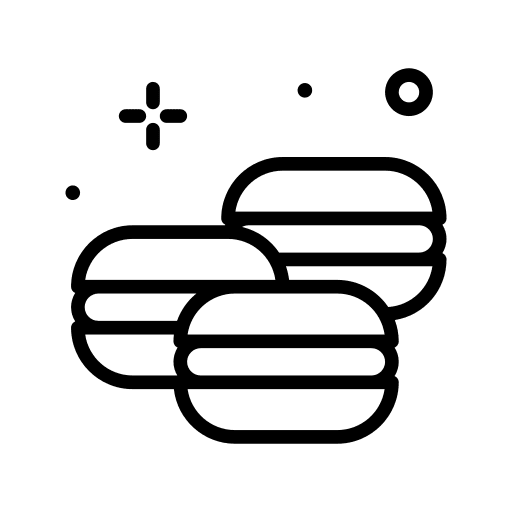 Macaroons food and restaurant macaroons cookie icon