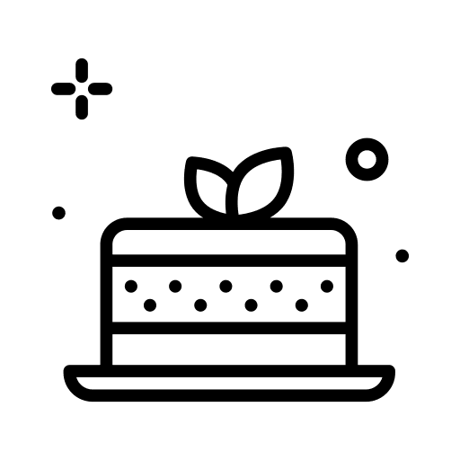 Mousse cookie mousse whipped cream icon