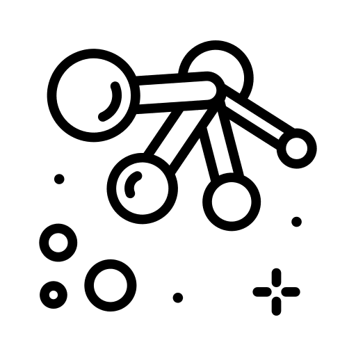 Measuring utensils flour food and restaurant food icon Measuring utensils flour food and restaurant food icon