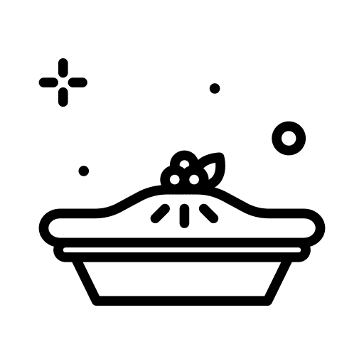 Pie cookie whipped cream food and restaurant icon Pie cookie whipped cream food and restaurant icon