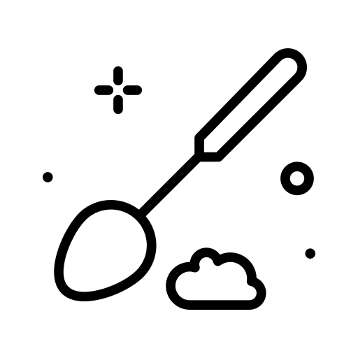 Spoon food and restaurant spoon flour icon Spoon food and restaurant spoon flour icon