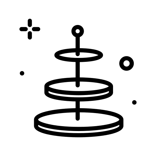 Stand guests stand cake icon Stand guests stand cake icon