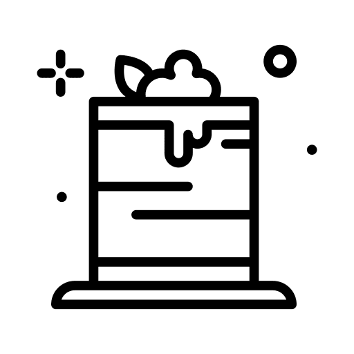 Cake birthday whipped cream sugar icon Cake birthday whipped cream sugar icon