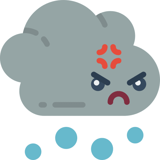 Hail clouds winter ice icon Hail clouds winter ice icon