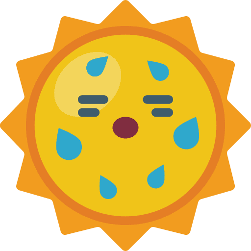 Heatwave sunlight hot heatwave icon