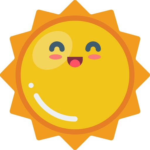 Sunny meteorology warm nature icon