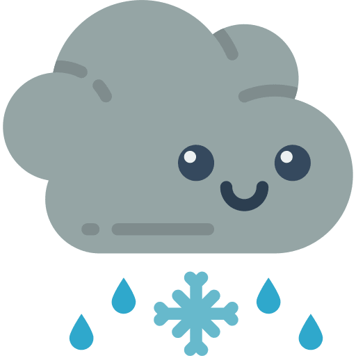 Sleet cloud rain snow icon Sleet cloud rain snow icon