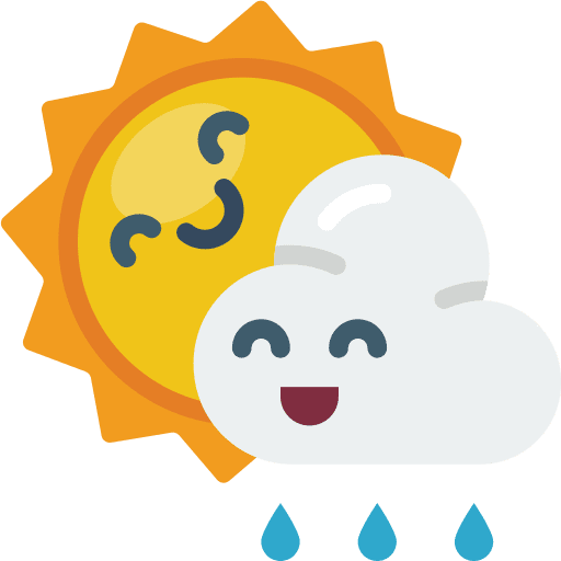 Sunny weather rain sunny icon Sunny weather rain sunny icon