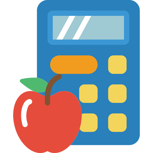 Calculator healthcare and medical calories calculator icon