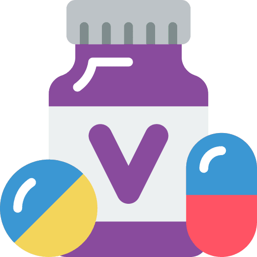 Vitamins drugs medication supplement icon