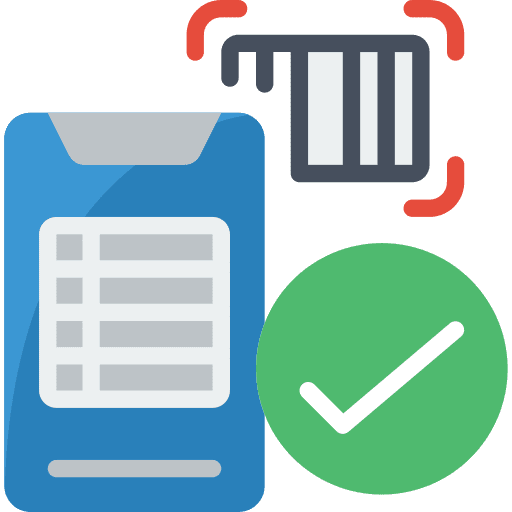 Calories calculator mobile healthcare and medical scan icon