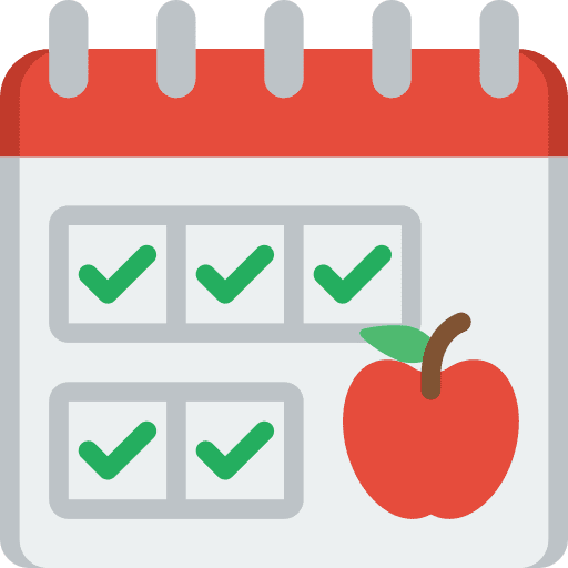 Diet diet calendar food icon