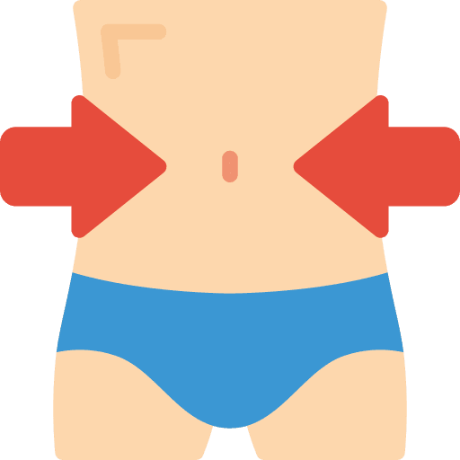 Waist healthy body thin icon