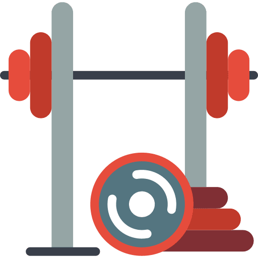Weightlift exercise sports and competition gym icon