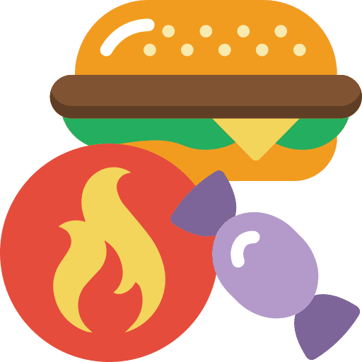 Fast food calories junk food fast food icon