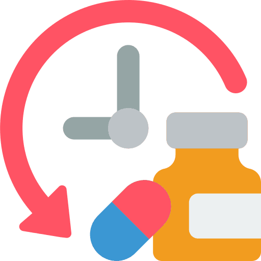Vitamins schedule vitamins stopwatch icon