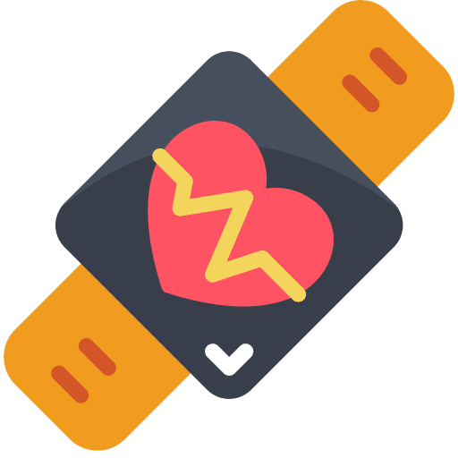 Watch heart rate heart rate monitor healthcare and medical icon