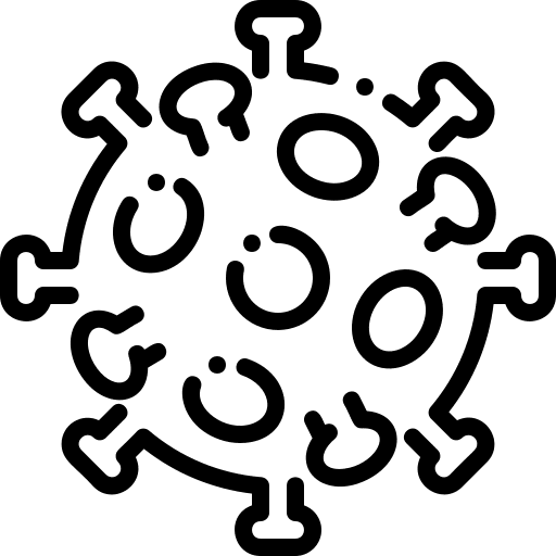 Coronavirus healthcare and medical mold infection icon