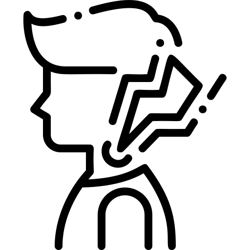 Sore throat pain virus symptom icon